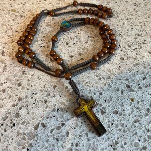 wooden rosary / cross